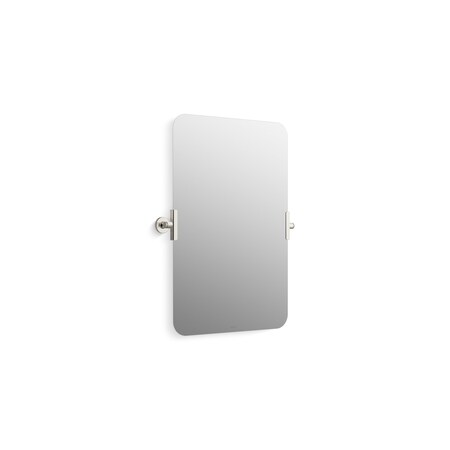 20 in. X 30 in. Rectangular Mirror in Vibrant Polished Nickel